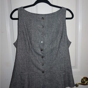 PrettyLittleThing Black and White Checkered Blouse